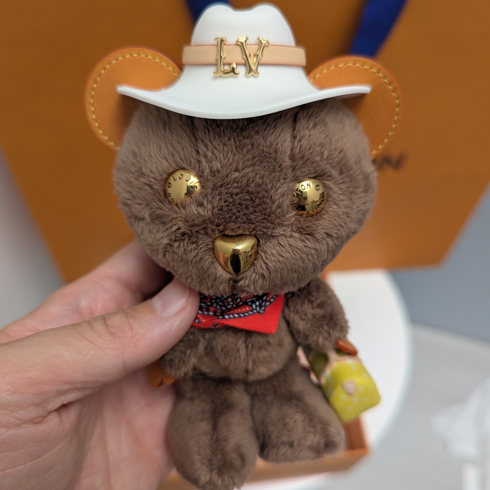 Louis Vuitton Cowboy Teddy Bear Charm | Giftable